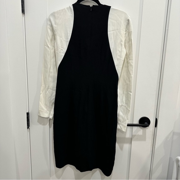 Stella McCartney Design Illusion Elegant Black and White Long Sleeve Mini Dress - Picture 7 of 10